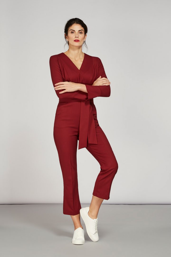 Alice Fawke - jumpsuit for a big bust - Petrie jumpsuit - maroon