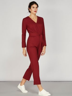 Alice Fawke - jumpsuit for a big bust - Petrie jumpsuit - maroon