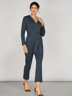 Alice Fawke - jumpsuit for a fuller bust - Petrie jumpsuit - teal