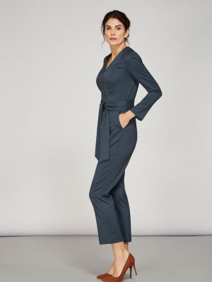 Alice Fawke - jumpsuit for a fuller bust - Petrie jumpsuit - teal