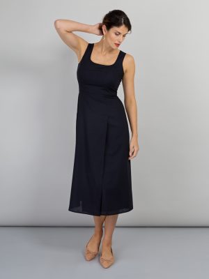 Alice Fawke - dress to fit your fuller bust - Amy dress - navy
