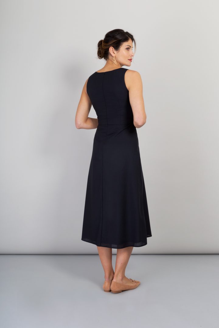 Alice Fawke - dress to fit your fuller bust - Amy dress - navy